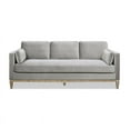 thumbnail image 1 of Jennifer Taylor Home Knox 84" Modern Farmhouse Performance Velvet Living Room Sofa Couch in Opal Grey, 1 of 11