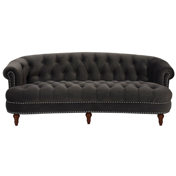Jennifer Taylor La Rosa Sofa, Dark Charcoal Grey Fabric