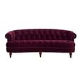 thumbnail image 1 of Jennifer Taylor Home La Rosa 84" Victorian Chesterfield Living Room Tufted Sofa Couch, Burgundy Velvet, 1 of 10