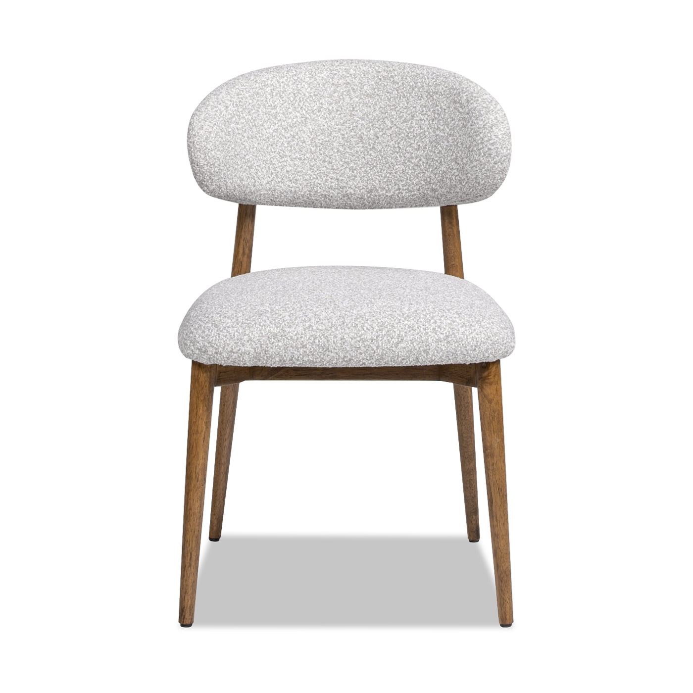 Jennifer Taylor Home Locke 20.5" Modern Upholstered Dining Chair with Wood Frame, Salt & Pepper Boucle