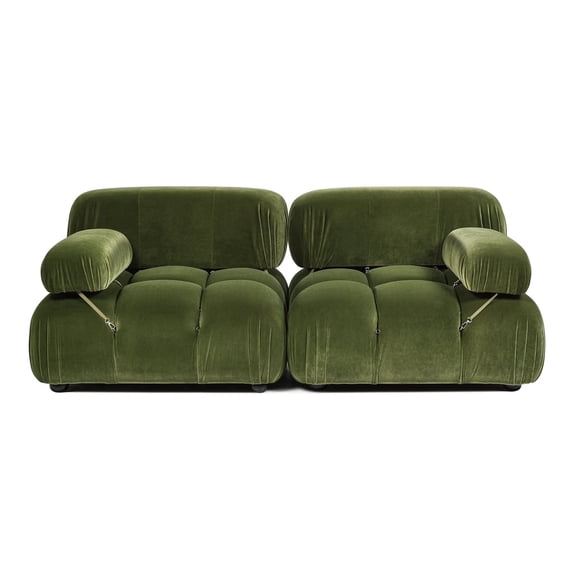 Jennifer Taylor Home Marcel 72.5" Bubble Modular Modern 2-Piece Loveseat Sofa