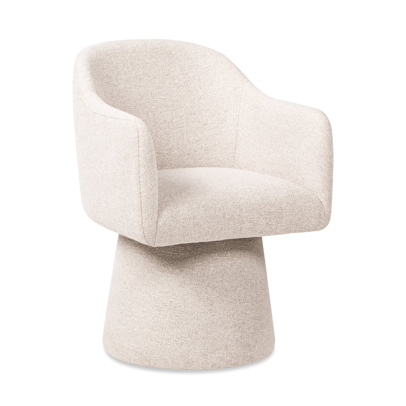 Jennifer Taylor Home Marcy Swivel Upholstered Dining Arm Chair, Simple Gray Chenille