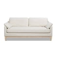 thumbnail image 1 of Jennifer Taylor Home Pasadena 75.5" Modern Farmhouse Living Room Sofa Flax White Linen, 1 of 11