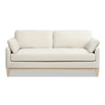 thumbnail image 1 of Jennifer Taylor Home Pasadena 75.5" Modern Farmhouse Sofa, French Beige Performance Velvet, 1 of 7