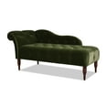 thumbnail image 1 of Jennifer Taylor Home Samuel Tufted Roll Arm Chaise Lounge Olive Green Velvet, 1 of 16