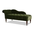 thumbnail image 1 of Jennifer Taylor Home Samuel Tufted Roll Arm Chaise Lounge Olive Green Velvet, 1 of 16