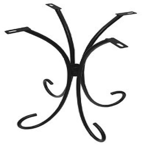 Jennifer's Mosiacs Wrought Iron Table Legs, 19-Inch