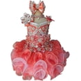 thumbnail image 1 of Jenniferwu G016 Infant Toddler Baby Newborn Little Girl's Pageant Party Birthday Dress Peach Size 5T, 1 of 7