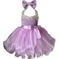 thumbnail image 1 of Jenniferwu G079 Infant Toddler Baby Newborn Little Girl's Pageant Party Birthday Dress Lilac Size 3-6M, 1 of 4
