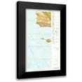 thumbnail image 1 of Jennings 12x18 Black Modern Framed Museum Art Print Titled - Santa Maria Sheet California Mines - Jennings 1955, 1 of 5