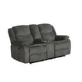 thumbnail image 1 of Jennings Upholstered Motion Loveseat with Console Charcoal, 1 of 3