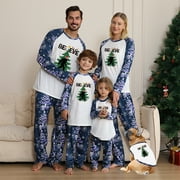 FAMILY CHRISTMAS PAJAMAS BY JENNY Jenny Christmas Pajama Sets For Family, Believe Bigfoot Print, Plus Size Available, Long Sleeve Top and Matching Bottoms