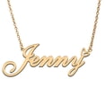 thumbnail image 1 of Jenny Custom Name Necklace Customized Personalized Plated Name Necklace for Mother Daughter Friendship Women Valentine's Day Christmas Birthday New Year Gold, 1 of 7