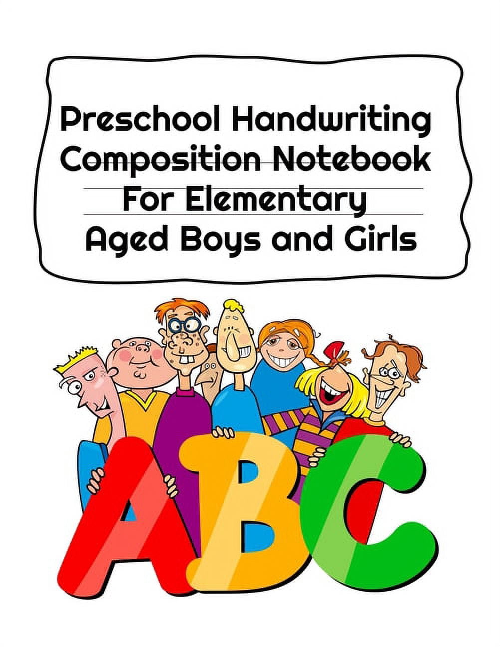 Preschool Handwriting Composition Notebook For Elementary Aged Boys and ...