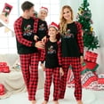 thumbnail image 1 of Jenny Family Christmas Pajamas, T-Rex Dinosaur Monster Print, Matching Set, Plus Size up to 6XL, 1 of 8
