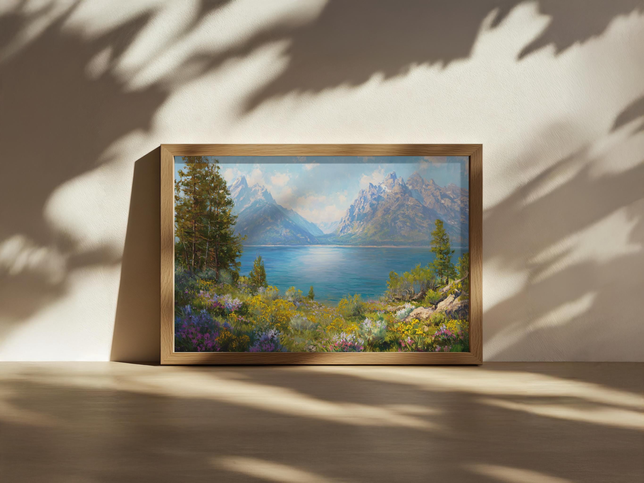 Spring Notebook Style Jenny Lake Grand Teton National Park Wyoming Spring Wildflower Lakeside ...