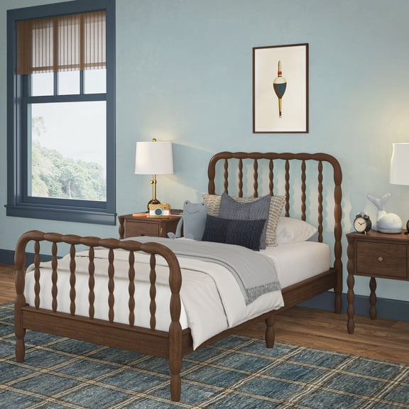 Jenny Lind Twin Bed, Walnut