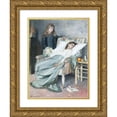 thumbnail image 1 of Jenny Nyström 14x18 Gold Ornate Wood Frame and Double Matted Museum Art Print Titled - The Convalescent (1884), 1 of 4