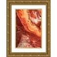 thumbnail image 1 of Jenny Rainbow Fine Art 11x14 Gold Ornate Wood Framed with Double Matting Museum Art Print Titled - Fluid Acrylic Warm and Breezy, 1 of 4