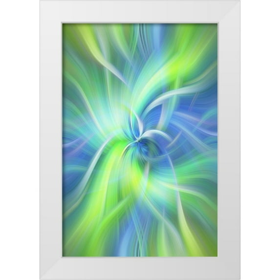 Jenny Rainbow Fine Art 13x18 White Modern Wood Framed Museum Art Print Titled - Mystery of Colors Purity of Nature