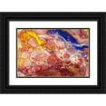 thumbnail image 1 of Jenny Rainbow Fine Art 14x11 Black Ornate Wood Framed with Double Matting Museum Art Print Titled - Fluid Acrylic Gems Of East 1, 1 of 4
