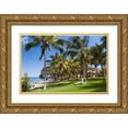 thumbnail image 1 of Jenny Rainbow Fine Art 14x11 Gold Ornate Wood Framed with Double Matting Museum Art Print Titled - Tropical Beach in Mauritius, 1 of 4