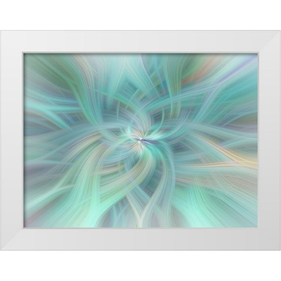 Jenny Rainbow Fine Art 14x11 White Modern Wood Framed Museum Art Print Titled - Mystery of Colors Celestial Vortex