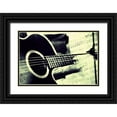 thumbnail image 1 of Jenny Rainbow Fine Art 18x13 Black Ornate Wood Framed with Double Matting Museum Art Print Titled - Music From the Heart, 1 of 4