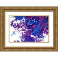 thumbnail image 1 of Jenny Rainbow Fine Art 18x13 Gold Ornate Wood Framed with Double Matting Museum Art Print Titled - Fluid Acrylic Arabian Fairytales 4, 1 of 4