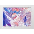 thumbnail image 1 of Jenny Rainbow Fine Art 18x13 White Modern Wood Framed Museum Art Print Titled - Fluid Acrylic Winter Delight 3, 1 of 4