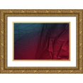 thumbnail image 1 of Jenny Rainbow Fine Art 24x17 Gold Ornate Wood Framed with Double Matting Museum Art Print Titled - Play of Hues Burgundy and Sapphire, 1 of 4