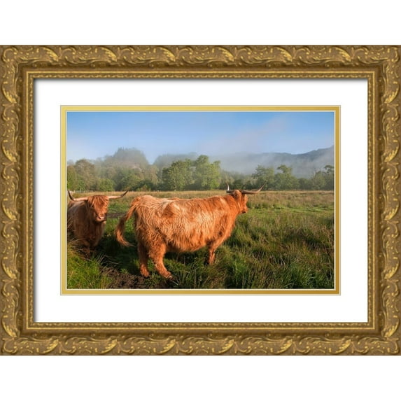 Jenny Rainbow Fine Art 32x23 Gold Ornate Wood Framed with Double Matting Museum Art Print Titled - Rural Idyll