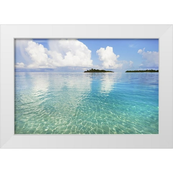 Jenny Rainbow Fine Art 32x23 White Modern Wood Framed Museum Art Print Titled - Sunny Invitation