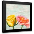 thumbnail image 1 of Jenny, Thomlinson 15x15 Black Modern Framed Museum Art Print Titled - Funky Roses I, 1 of 5