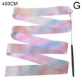 thumbnail image 1 of Jenny Watson Dance Ribbons Streamers,2M Flashing Star Rhythmic Gymnastic Ribbon Dance Ribbon Art Gymnastics Ballet Training Streamer Twirling Rod for Kids' Talent Shows and Artistic Dancing W1G3, 1 of 9