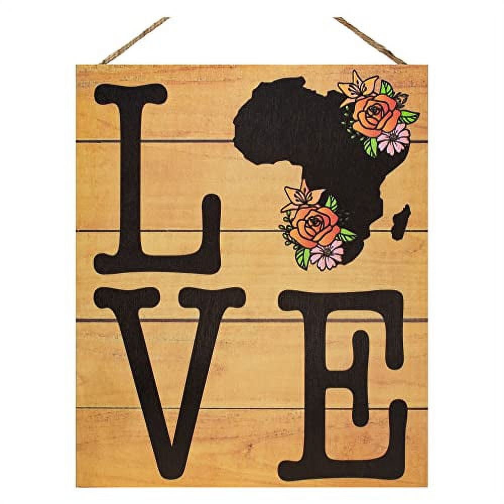 JennyGems African American Wall Art, African Black History Sign Decor