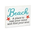 thumbnail image 1 of JennyGems Beach House Decor, Beach Bathroom Wall Decor, Inspirational Gifts, Coastal Nautical Decor Beach Signs Coastal Farmhouse Decor (Beach A Place To Lose Your Mind and Find Your Soul), 1 of 9