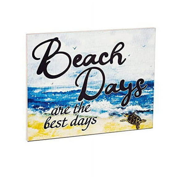 JennyGems Beach House Decor Beach Wall Decor, Nautical Wall Art, Sea Turtle Decor, Bathroom Wall Decor, Beach Decor Beach Signs Coastal Farmhouse Decor (Beach Days Are the Best Days)