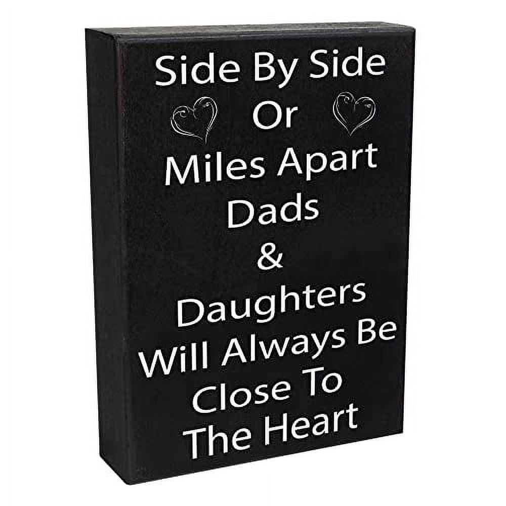 JennyGems Best Dad Gifts From Daughter, Dad Daughter Sign Gift Decor