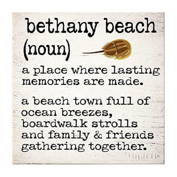 JennyGems Bethany Beach Delaware Gifts, Bethany Beach Delaware Souvenirs, Delaware Sign, Delaware Decor, Made in USA