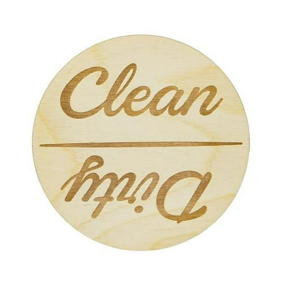 JennyGems Clean Dirty Magnetic Dishwasher Magnet for Kitchen, Cute Reminder for Clean or Dirty Dishes, Made in USA