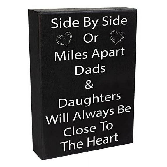 JennyGems Dad Gift From Daughter, Dad Daughter Sign, Birthday Gifts for Dad, Dad Sign, Gifts for Daughters, Father's Day Gift