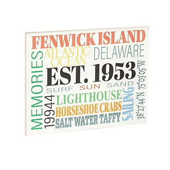 JennyGems Delaware Gifts, Fenwick Island Delaware Souvenirs, Delaware Sign, Delaware Decor, Made in USA