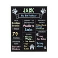 thumbnail image 1 of JennyGems Dog Milestone Chalkboard Sign – Reusable Birthday Board for Puppies & Dogs – Pet Memory Keepsake for Growth, Favorites & Firsts – Photo Prop for Dog Birthday Party – American Made, 1 of 11