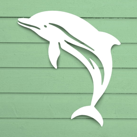 Outdoor Dolphin House Sign, Indoor and Outdoor, Beach and Coastal Decor, Sea Life Themed, Made in USA