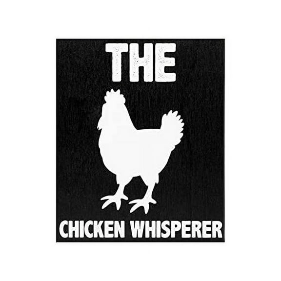 JennyGems Farmhouse Decor, Farm Signs Farm Decor, Chicken Signs for Chicken Lovers, Barn Signs, Barn Gifts, Wood Sign, Chicken Coop Signs, Chicken Decor, House Decorations for Home (Chicken Whisperer)