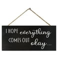 thumbnail image 1 of JennyGems Funny Bathroom Signs, Farmhouse Bathroom Decor, I Hope Everything Comes Out Okay, Funny Bathroom Decor, Guest Bathroom Wall Art, Made in USA, 1 of 8