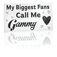 thumbnail image 1 of JennyGems Gammy Gifts, My Biggest Fans Call Me Gammy Wooden Sign, Gift for Gammy, Wall Hanging and Shelf Decor, Made in USA, 1 of 8