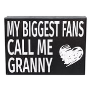 JennyGems Gift for Granny, My Biggest Fans Call Me Granny Wooden Sign, Granny Gifts, Mothers Day Gift, Made in USA