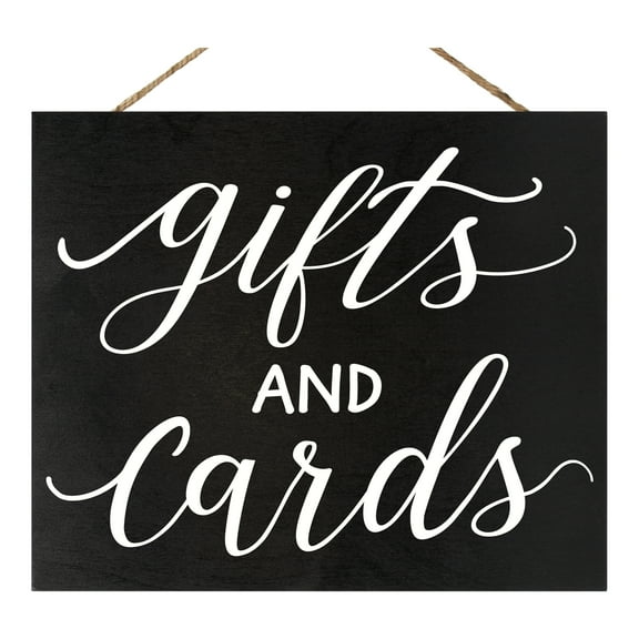 JennyGems Gifts and Cards Wedding Sign, Wedding Table Decor, 12x10 Inch Wood Sign, Birthday, Engagement, Bridal Shower Party Decor